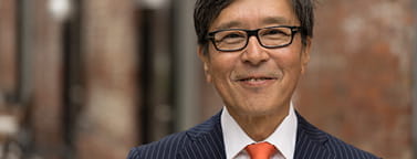 Older Asian male business professional