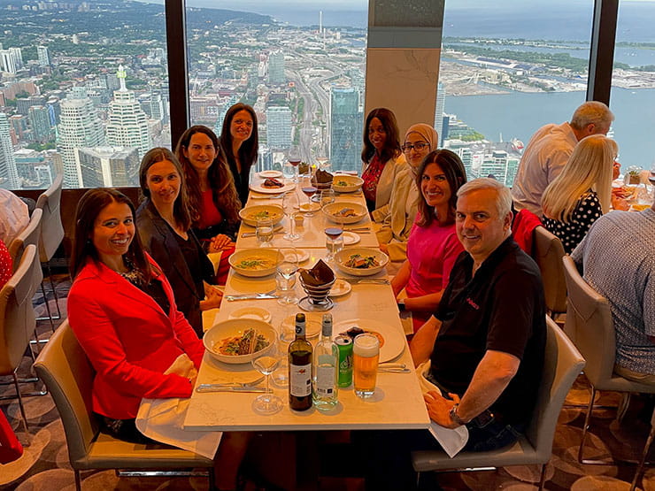Dinner with the Adecco US team at the CN Tower