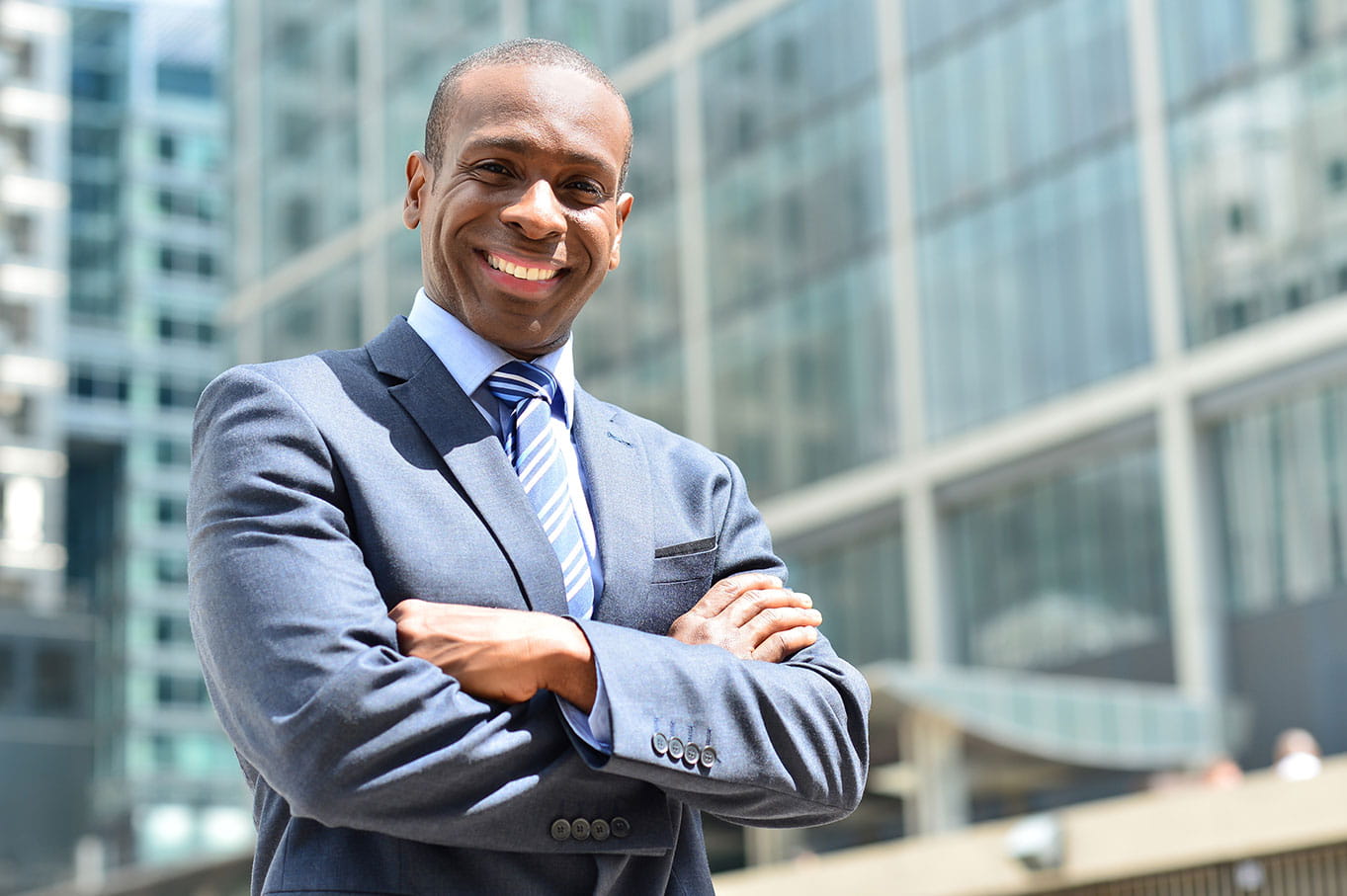 Confident business executive