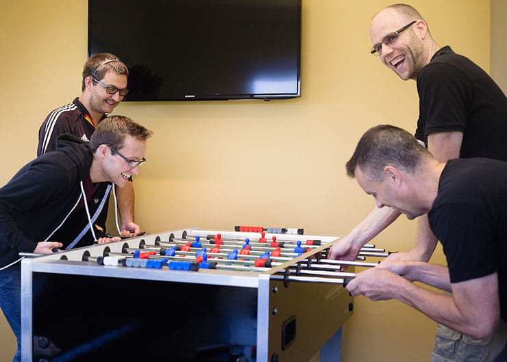 Versature's games room
